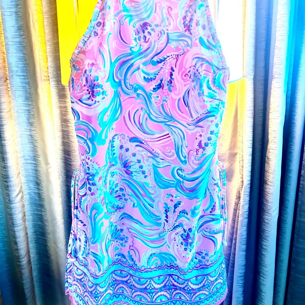 Lilly Pulitzer Pink and Blue Floral Dress